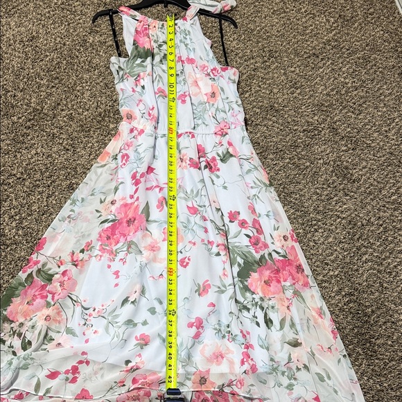 INC International Concepts Light Blue Floral Halter Dress - Picture 4 of 10